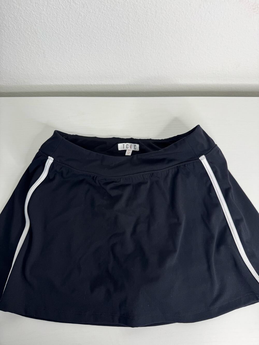 TCEC Womens Black Workout Skort Casual Size Medium